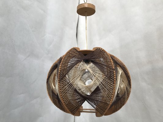 Woven Ceiling Lamp, 1970s-WQQ-1386291