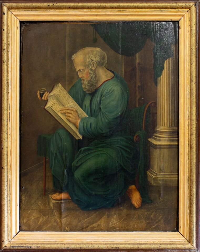 Writing Scholar of Antiquity, 1750s, Oil on Canvas