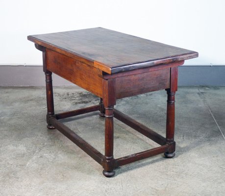 Writing Table with Two Drawers in Walnut, 1800s-OJE-1764167