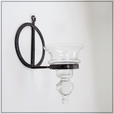 Wrought Iron and Glass Candle Lantern by Bertil Vallien for Boda-NYF-2019124