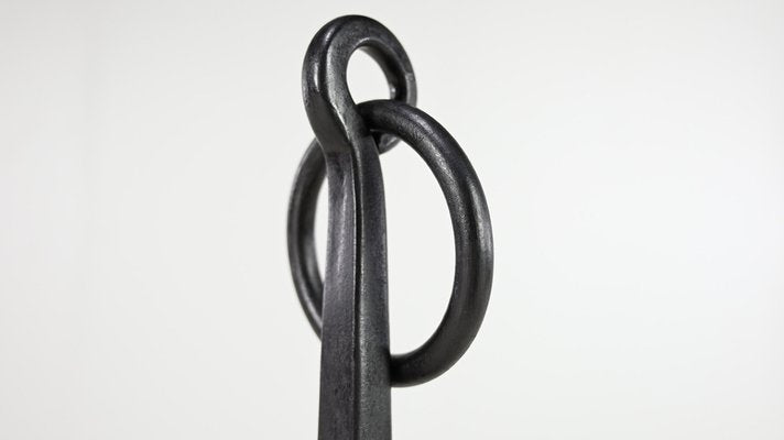 Wrought Iron Andirons, France, 18th Century, Set of 2-ERF-2040544