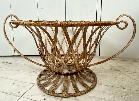 Wrought Iron Basket for Garden or Fireplace, 1960s-WZZ-1140592