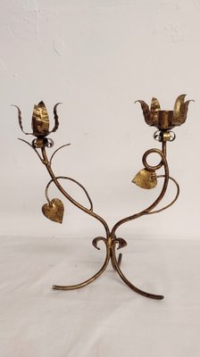 Wrought Iron Candelabra, Spain, 1950s-RGF-1794740