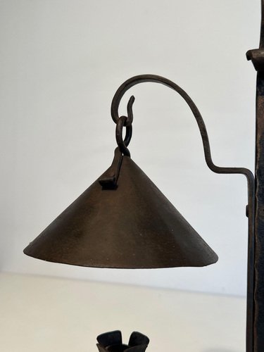 Wrought Iron Candelabra with 2 Lights, 1950s