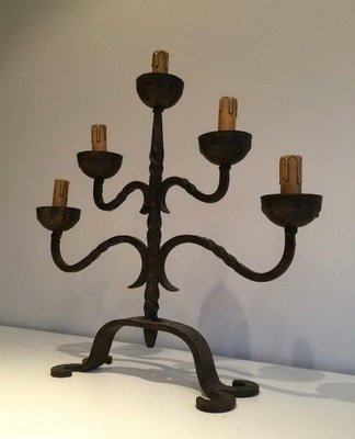 Wrought Iron Candelabras, Set of 4-BA-1365625