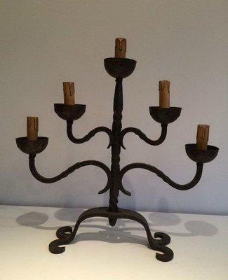 Wrought Iron Candelabras, Set of 4-BA-1365625