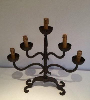 Wrought Iron Candelabras, Set of 4-BA-1365625