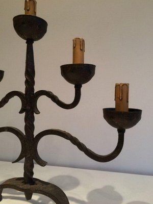 Wrought Iron Candelabras, Set of 4-BA-1365625