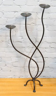 Wrought Iron Candleholder, 1950s-QFD-1286665