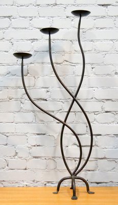 Wrought Iron Candleholder, 1950s-QFD-1286665