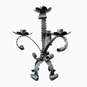 Wrought Iron Candleholder, 1950s-LCU-689368