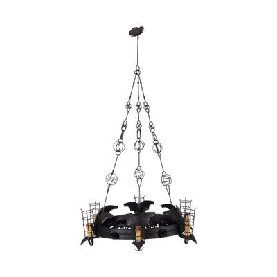 Wrought Iron Chandelier-VMM-1209653