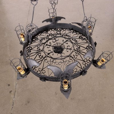 Wrought Iron Chandelier-VMM-1209653