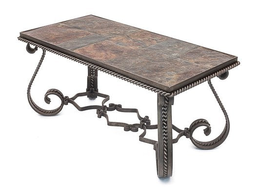 Wrought Iron Coffee Table, 1950s-JCN-1703646