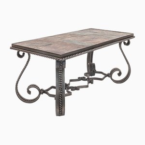 Wrought Iron Coffee Table, 1950s-JCN-1703646