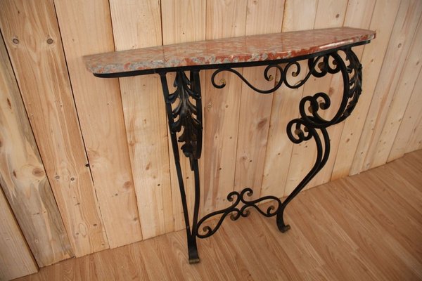 Wrought Iron Console, 1940s-KMQ-912298