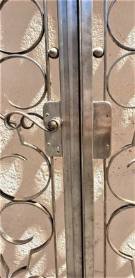 Wrought Iron Double Door by Charles Piguet, Early 1900s-SYQ-904403