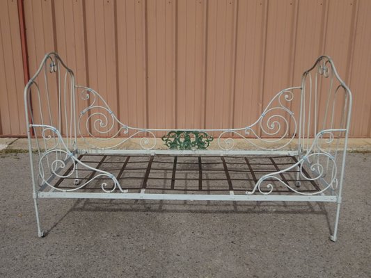 Wrought Iron Folding Bed, 1890s-ABK-2018282