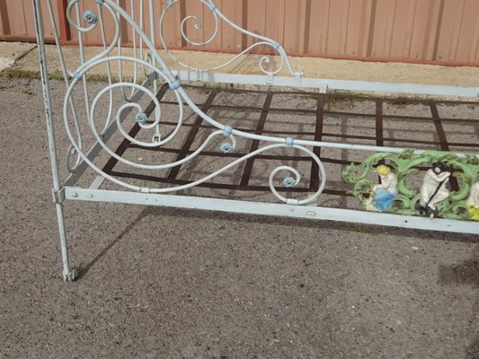 Wrought Iron Folding Bed, 1890s-ABK-2018282