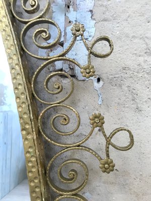 Wrought Iron Mirror, 1960s-UX-584891