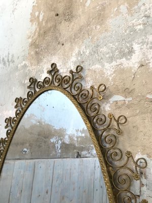 Wrought Iron Mirror, 1960s-UX-584891