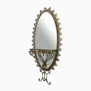 Wrought Iron Mirror, 1960s-UX-584891