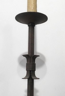 Wrought Iron Parquet Lamp., 1950s-BA-1365752