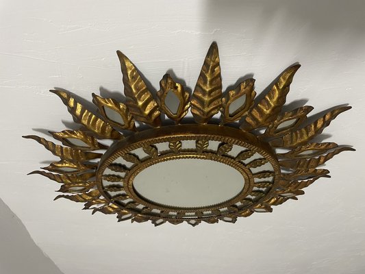 Wrought Iron Sun Mirror, 1960-SDV-1453000