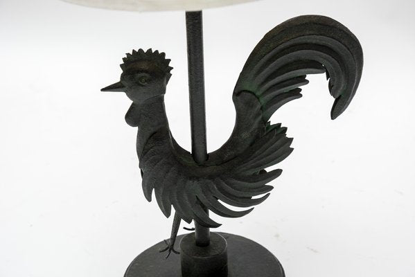 Wrought Iron Table Lamp, 1940s-VRR-594430