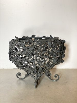 Wrought Iron Vase Holder, 1960s-NPC-1441870