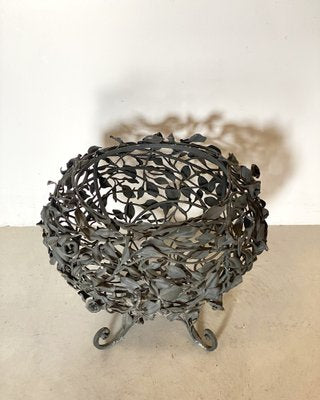 Wrought Iron Vase Holder, 1960s-NPC-1441870