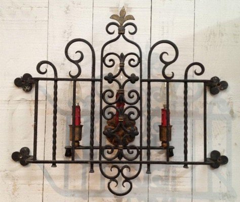 Wrought Iron Wall Lamp-BA-1365716