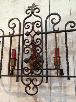 Wrought Iron Wall Lamp-BA-1365716