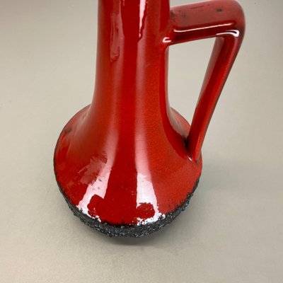 XL Black-Red Pottery Vase from Jopeko Ceramics, Germany, 1970s-QZ-1175988