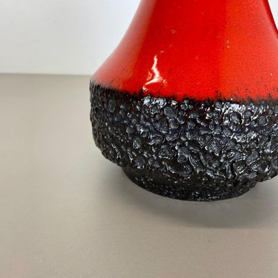 XL Black-Red Pottery Vase from Jopeko Ceramics, Germany, 1970s-QZ-1175988