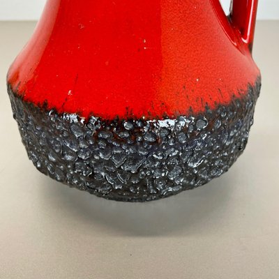 XL Black-Red Pottery Vase from Jopeko Ceramics, Germany, 1970s-QZ-1175988