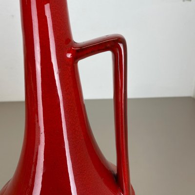 XL Black-Red Pottery Vase from Jopeko Ceramics, Germany, 1970s-QZ-1175988