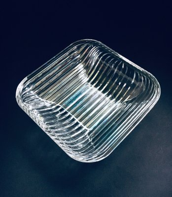 XL Mid-Century Czech Modern Crystal Art Glass Bowl, 1960s-RQV-905998