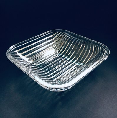 XL Mid-Century Czech Modern Crystal Art Glass Bowl, 1960s-RQV-905998