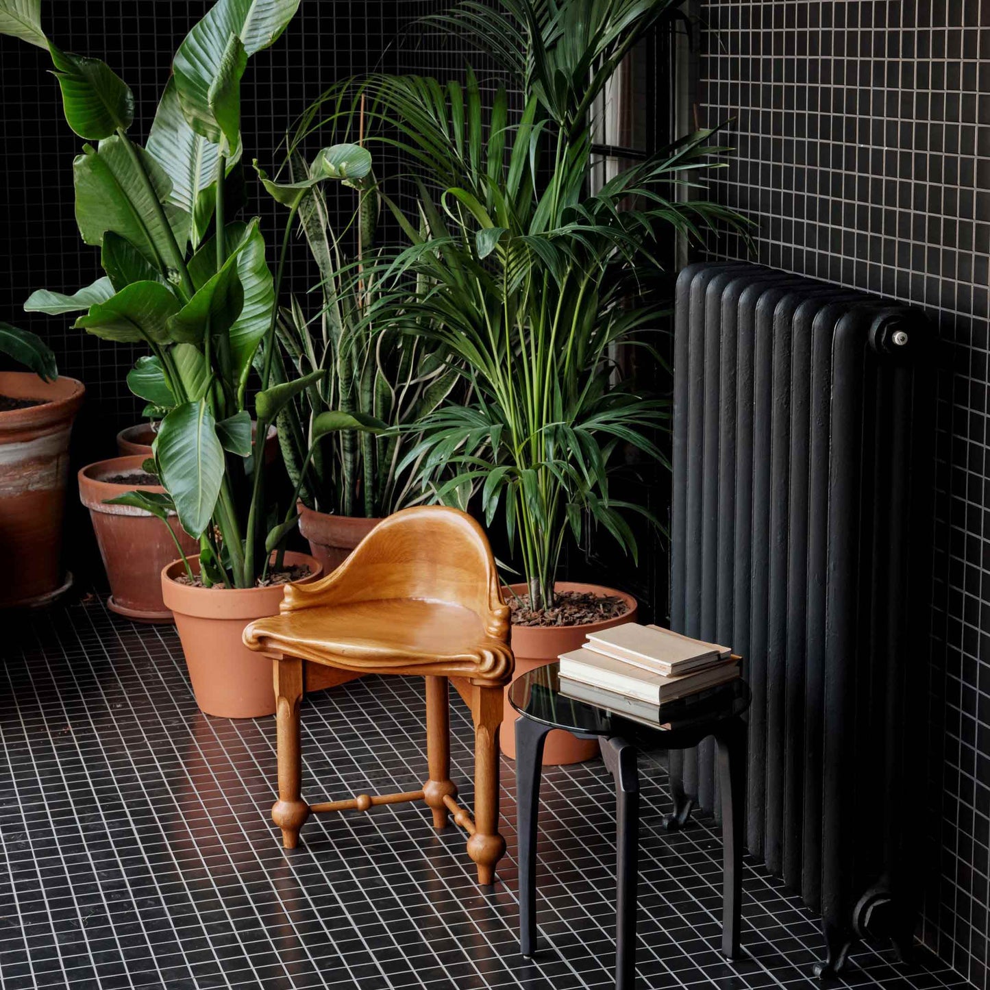 Solid Wood Stool Calvet by Bd Barcelona Design