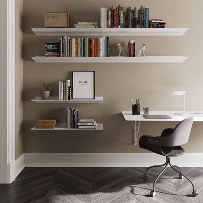 Rectangular stainless steel wall desk Table B Desk by Bd Barcelona Design