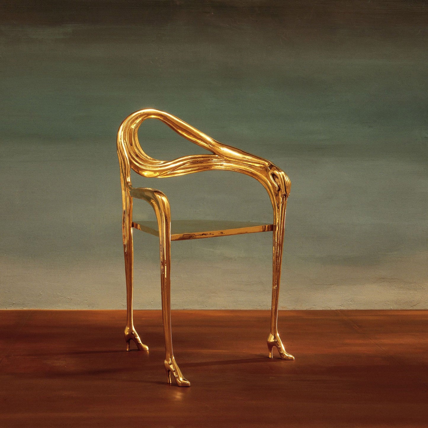 Brass Chair With Armrests Leda by Bd Barcelona Design #Original