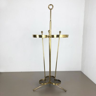 XXL Bauhaus Brass Umbrella Stand, 1950s-QZ-1120668