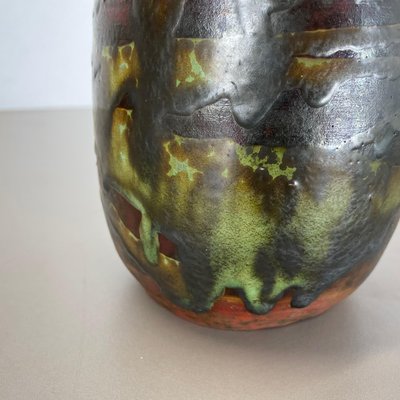 XXL German Ceramic Studio Pottery Vase by Gerhard Liebenthron, 1960s-QZ-1143250