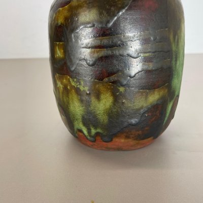 XXL German Ceramic Studio Pottery Vase by Gerhard Liebenthron, 1960s-QZ-1143250