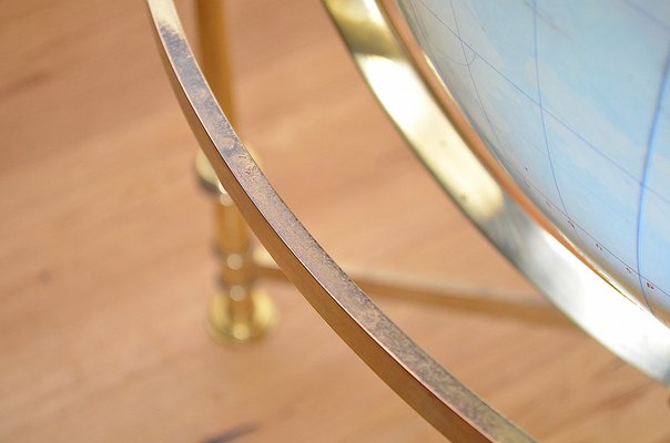 XXL Globe in Brass Frame from JRO Verlag, 1960s-OV-1187567