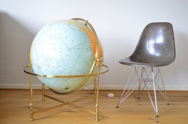 XXL Globe in Brass Frame from JRO Verlag, 1960s-OV-1187567