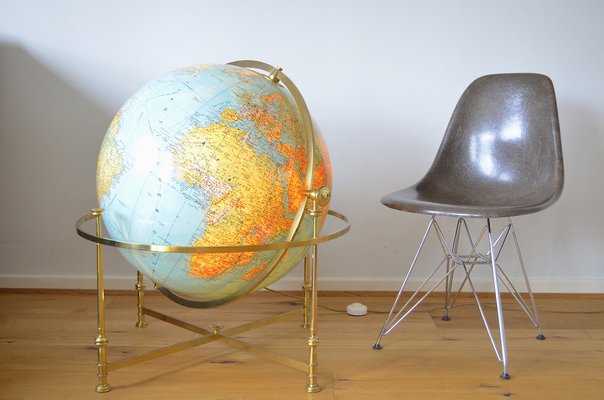 XXL Globe in Brass Frame from JRO Verlag, 1960s-OV-1187567