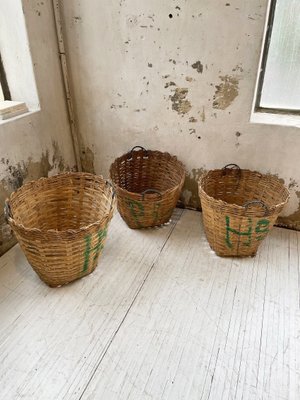 XXL Laundry Baskets, 1970s, Set of 3-LCU-860930