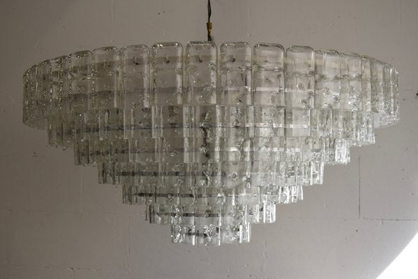 XXL Mid-Century Modern Murano Hand Blown Glass Flush Mount Lamp by Doria for Doria Leuchten-IEI-1155985